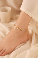 Double Layer Anklet-09 (White)