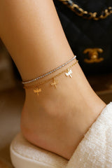 Double Layer Anklet-01 (White)