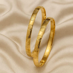 Gold Platted Bangles-20 (Golden)