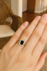 Zircon Ring-157 (Black)
