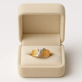 Gold Plated Ring-184 (Golden)