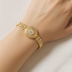 Gold Plated Bracelet-02 (Golden)