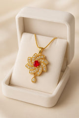 Zircon Pendant-254 (Maroon)