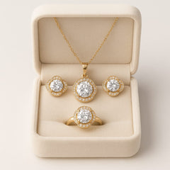 Zircon Locket Set-119 (White)