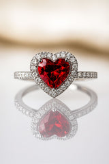 Zircon Ring-199 (Maroon)