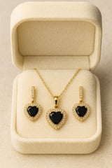 Zircon Locket Set-123 (Black)