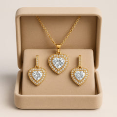 Zircon Locket Set-123 (White)