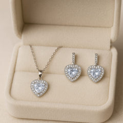 Zircon Locket Set-126 (Silver)
