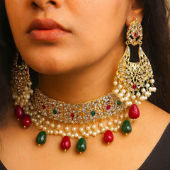 Hyderabadi Choker Set-11 (Multi)
