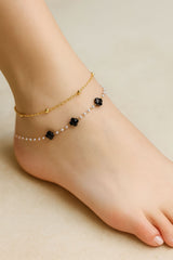 Double Layer Anklet-12 (Black)