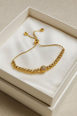 Adjustable Ball Bracelet-242 (Golden)