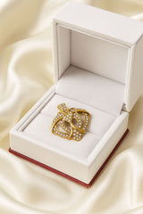 Zircon Locket without Chain-03 (Golden)