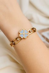 Stainless Steel Kara Bracelet-16 (White)