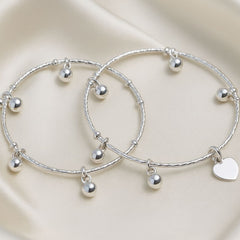 Adjustable Adult Bangles-60 (Silver)