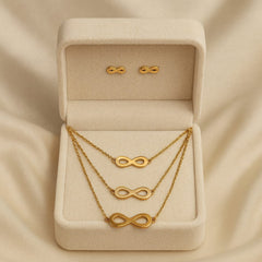 Three Layer Infinity Locket set (Golden)