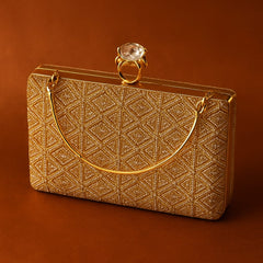Fancy Clutch-10055 (Light Golden)
