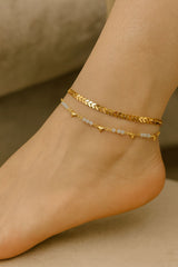 Double Layer Anklet-20 (Golden)