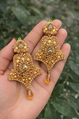 Gold Plated Earring-22 (Golden)