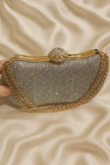 Fancy Clutch-10084 (Silver)