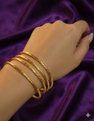 Gold Platted Bangles-21 (Golden)