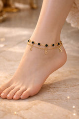 Double Layer Anklet-28 (Black)