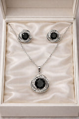 Zircon Locket Set-133 (Black)