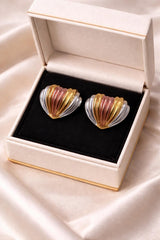 Stainless Steel Ear Studs-26 (Tri Colour)