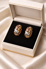 Stainless Steel Hoop Earring-07 (Tri Colour)