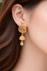 Zircon Jhumka-19 (White)