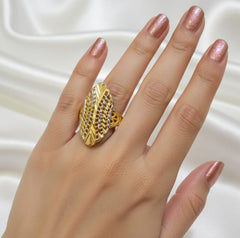 Gold Plated Ring-244 (Rhodium)