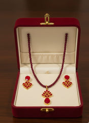 Zircon Mala Set-34 (Maroon)