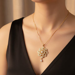 Zircon Pendant-388 (White)