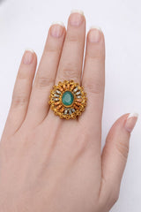 Zircon Ring-221 (Mint Green)