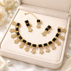 AMREEN SET (Golden) (Black)