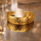 Gold Adjustable Kara Bracelet-28 (Golden)