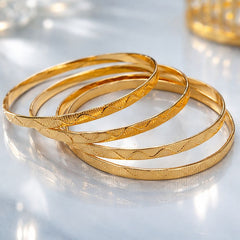 Gold Bangles-130 (Golden)