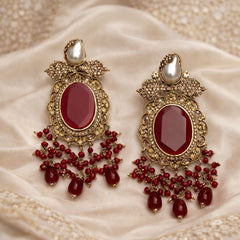 Hand Made Rajwadi Bridal Set-01 (Maroon)