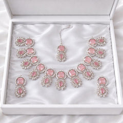 AIZA Set (Silver) (Pink)