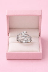 Zircon Ring-226 (Silver) (White)