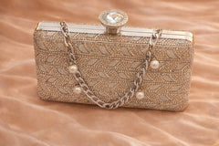 Fancy Clutch-10096 (Rose Gold tone)