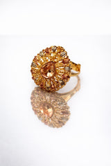 Zircon Ring-231 (Golden)