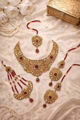 Rajwadi Bridal Set-02 (Maroon)
