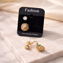 Zircon Fancy Studs-199 (White)