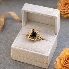 Zircon Ring-238 (Black)