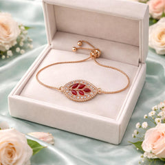 Adjustable Bracelet-246 (Maroon)