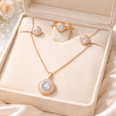 Zircon Locket Set-136 (White)