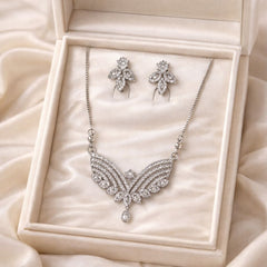Zircon Locket Set-140 (Silver)
