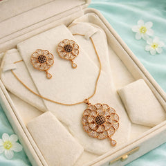 Zircon Locket Set-146 (Black)