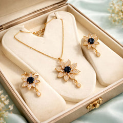 Zircon Locket Set-141 (Black)