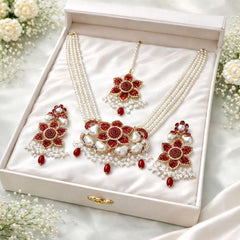 Asfa Turkish Mala Set (Maroon)